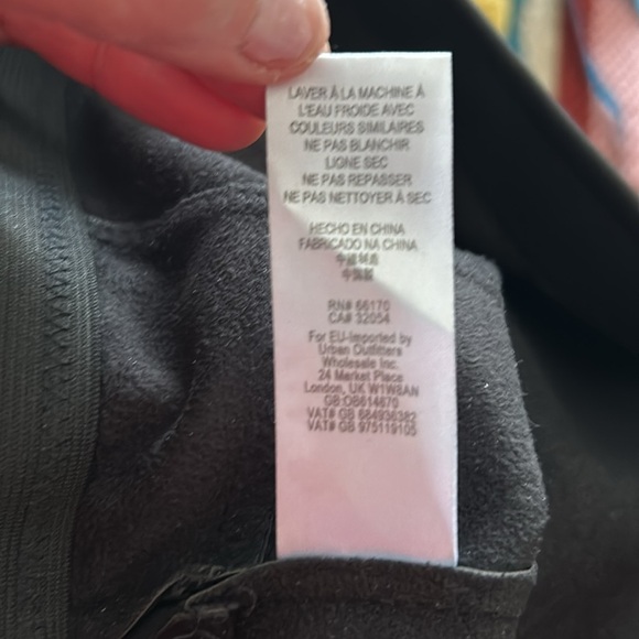 Free People Black Vegan Faux Leather Women's Leggings Size Lg/30 - Picture 15 of 15